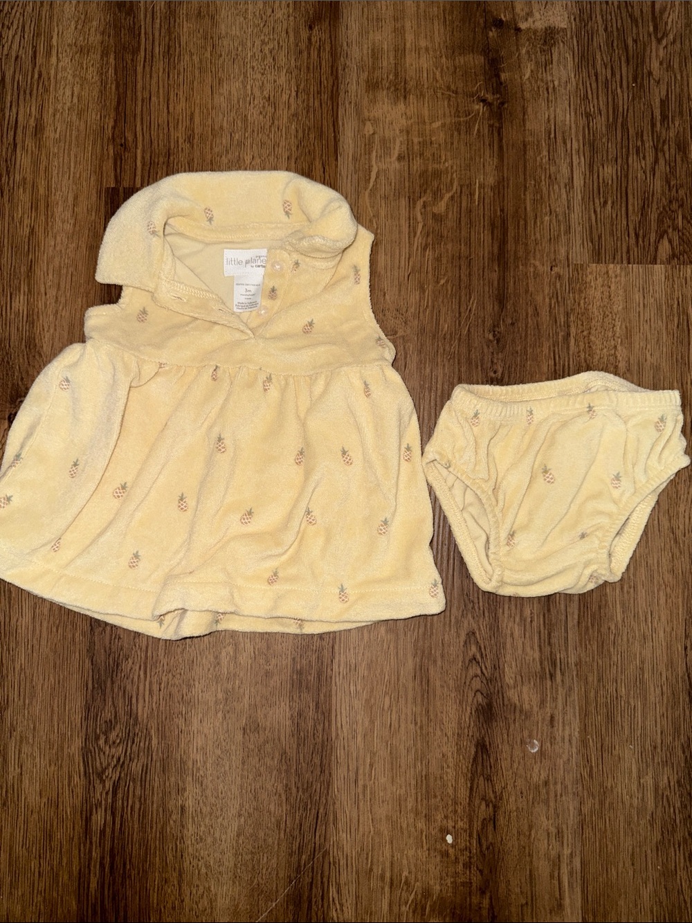 Little Planet Pale Yellow Dress with Bloomers